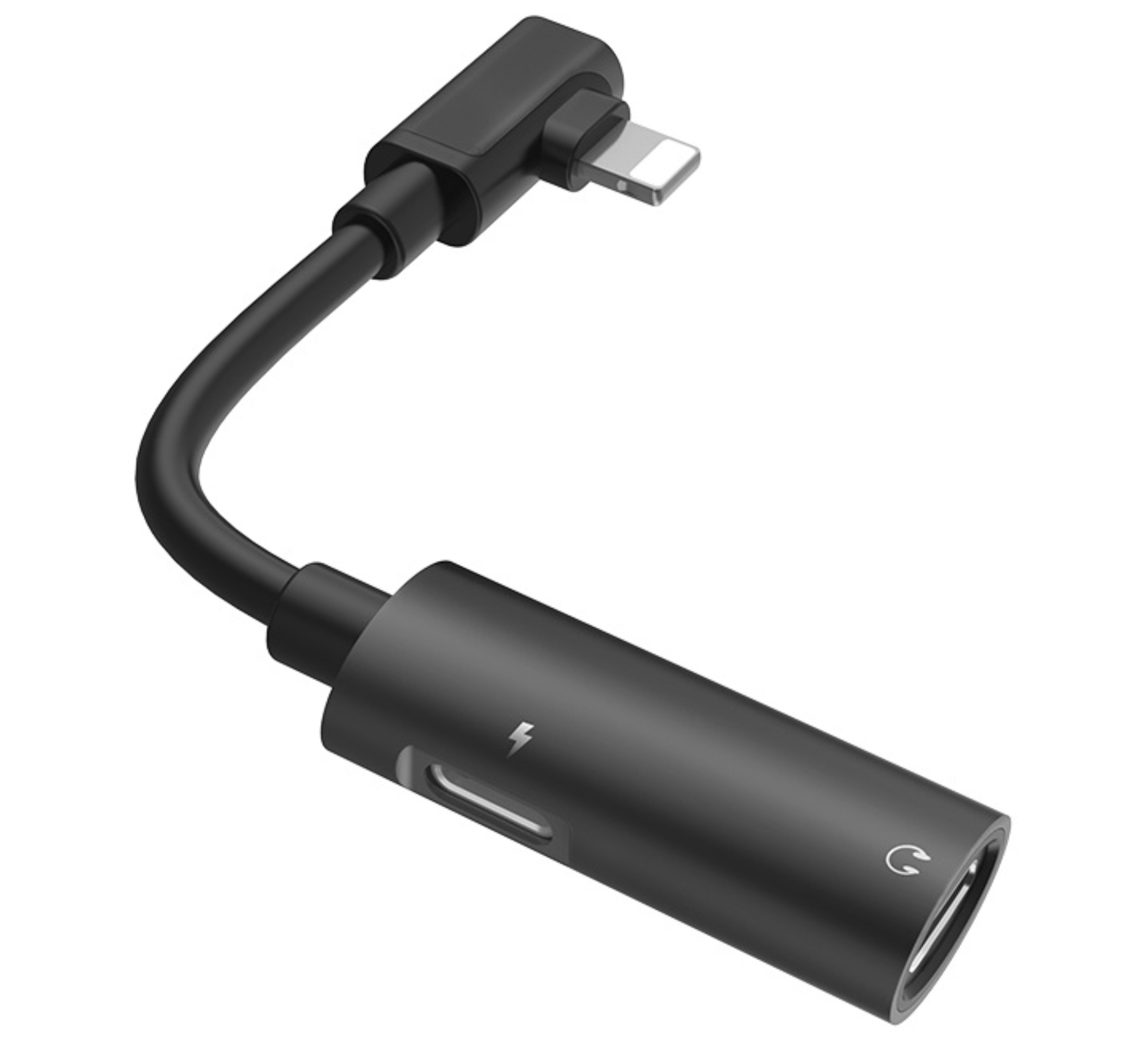 Адаптер-переходник Hoco LS18 2in1 Lightning Dual Black